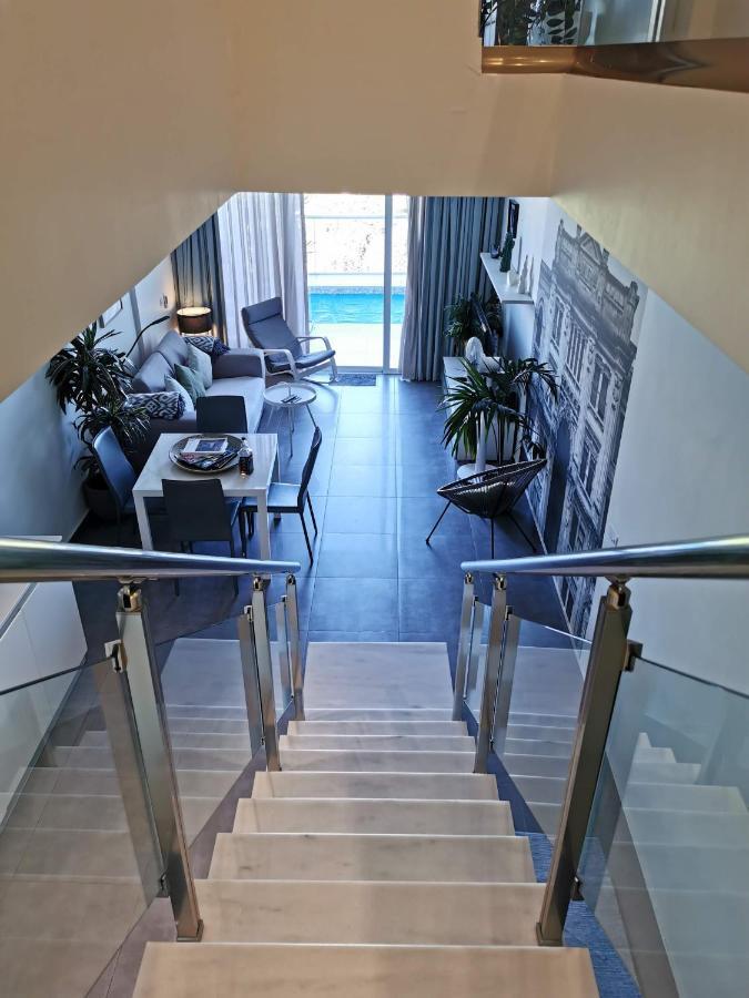 Duplex Maisonette With Heated P-Pool And Jacuzzi San Ġiljan Kültér fotó